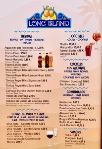 Long Island - Caribe Aquatic Park PortAventura - Carta 2024