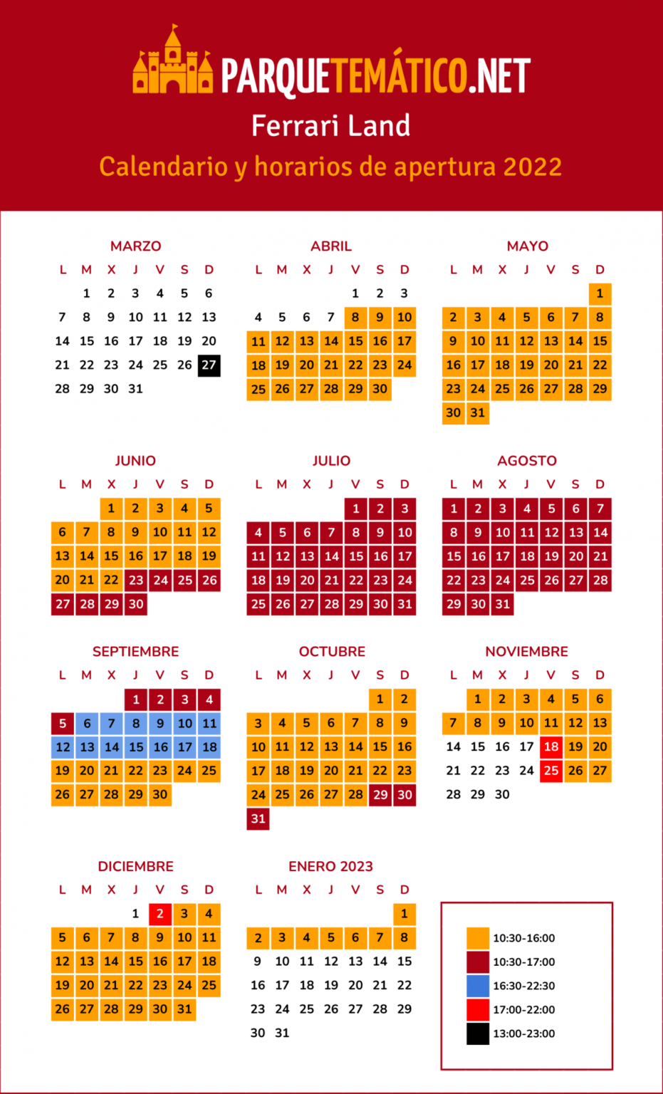 Cuándo ir a PortAventura en 2022 y evitar colas [CALENDARIO]