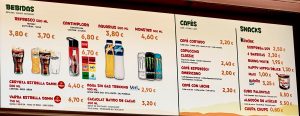 Palma Real - Carta bebidas, cafés y snacks 2024 v2