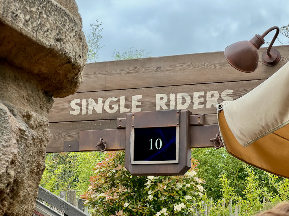 Tiempo de espera en la Cola Single Rider en Indiana Jones and the Temple of Peril de Disneyland Paris