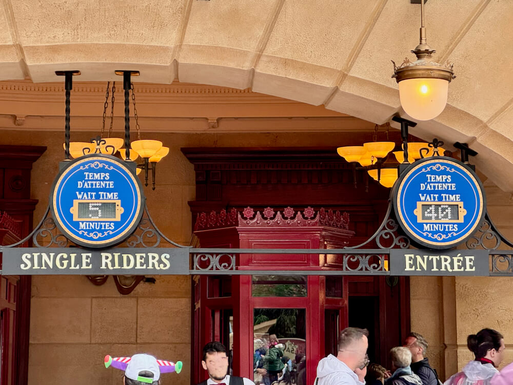 Tiempo de espera en la Cola Single Rider en Ratatouille de Disneyland Paris