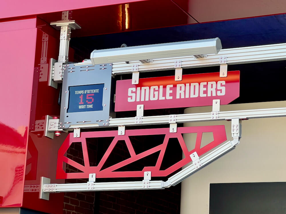 Tiempo de espera en la Cola Single Rider en Spider-Man WEB Adventure de Disneyland Paris