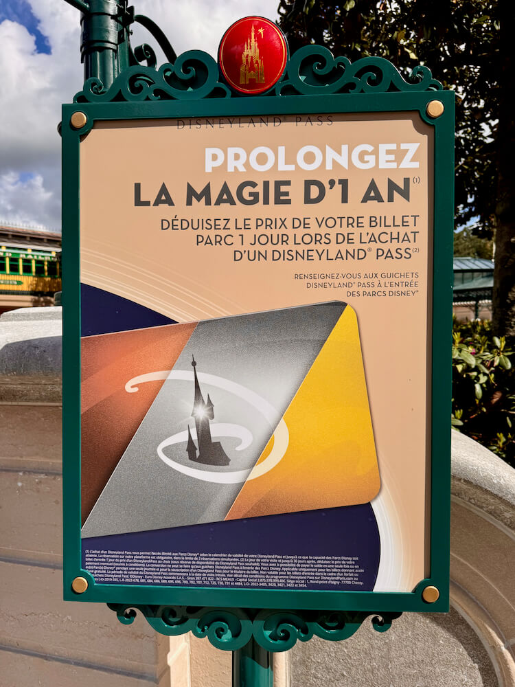 Upgrade de entrada de Disneyland Paris por un pase anual