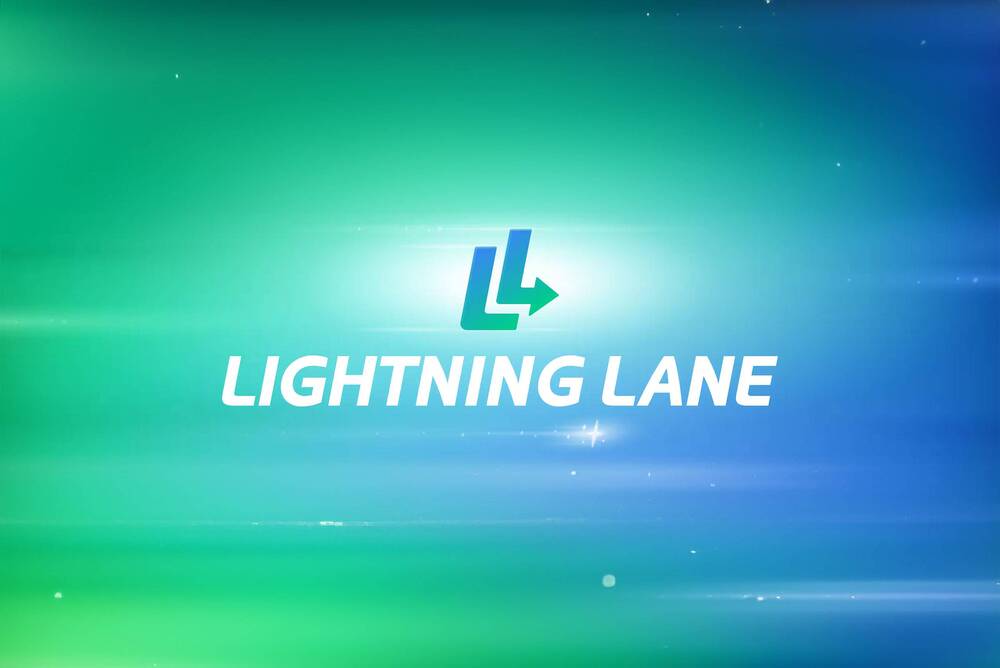 Logo de Lightning Lane el Fastpass de Walt Disney World