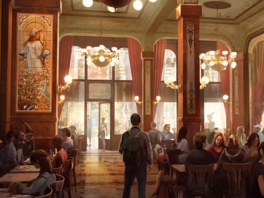 Café l'Air de la Sirène restaurante de la zona de Harry Potter en Epic Universe de Universal Orlando