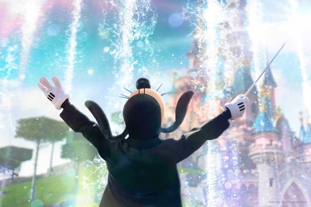 Concepto de Goofy's Imaginary Orchestra espectáculo del Disney Music Festival en Disneyland Paris