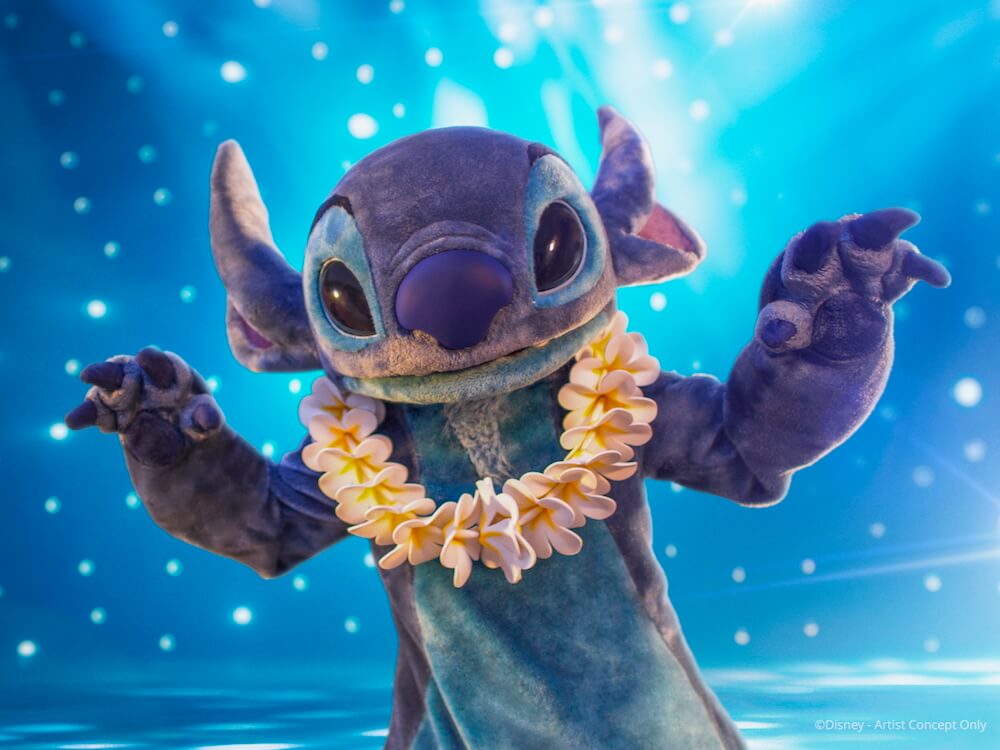 Concepto de Meet Stitch espectáculo del Disney Music Festival en Disneyland Paris