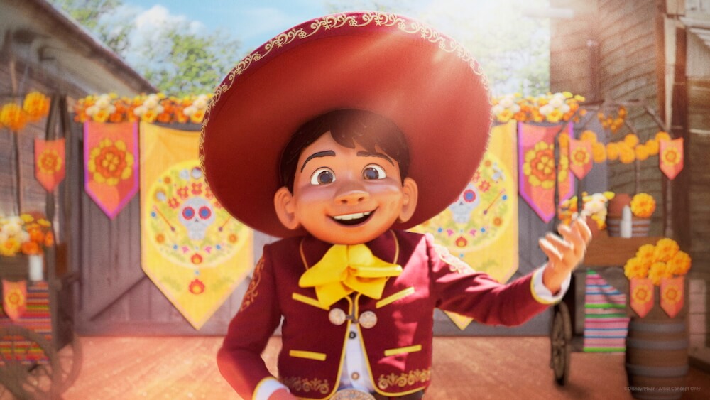 Concepto de Miguel's Fiesta Latina espectáculo del Disney Music Festival en Disneyland Paris