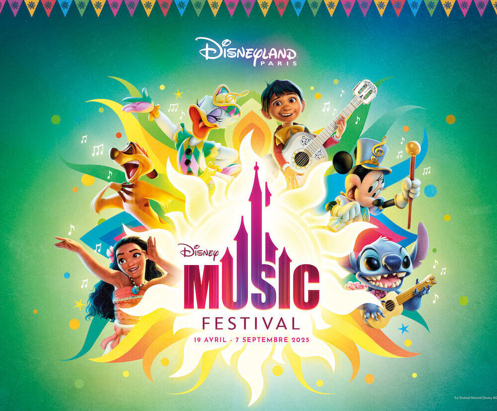 Logo del Disney Music Festival - nueva temporada 2025 en Disneyland Paris